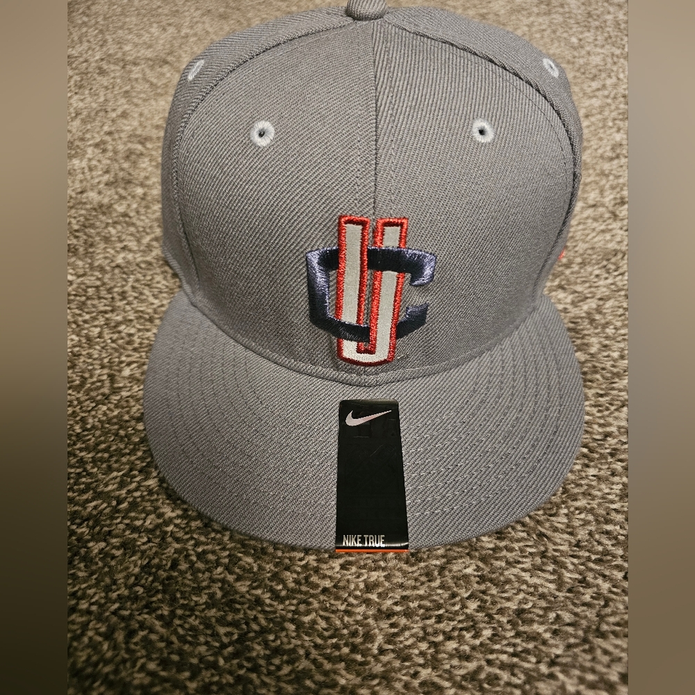 Nike Gray Cap with Embroidered Logo